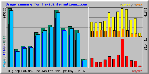 Usage summary for hamidinternational.com
